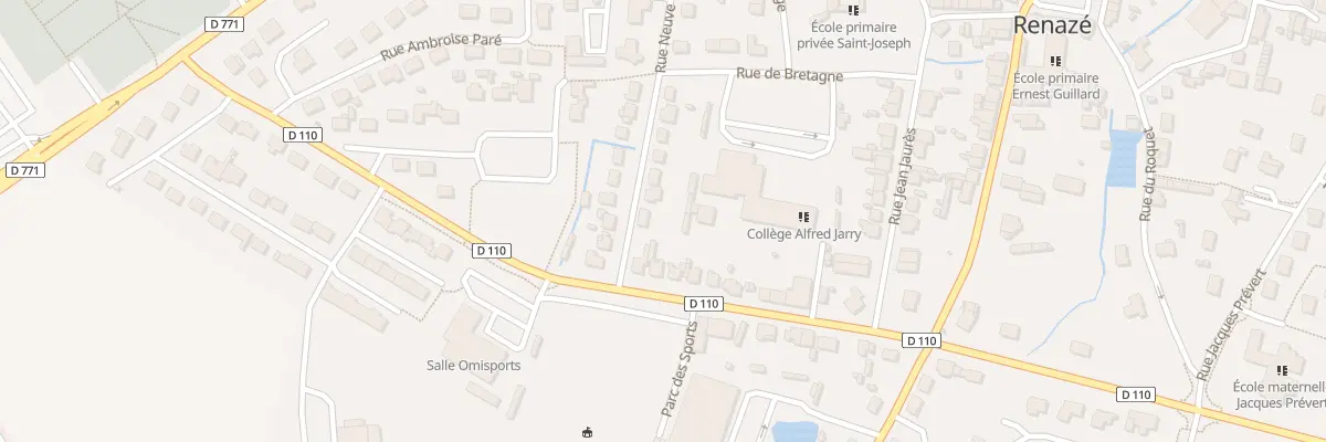 Plan du 1 Rue Neuve à Renazé
