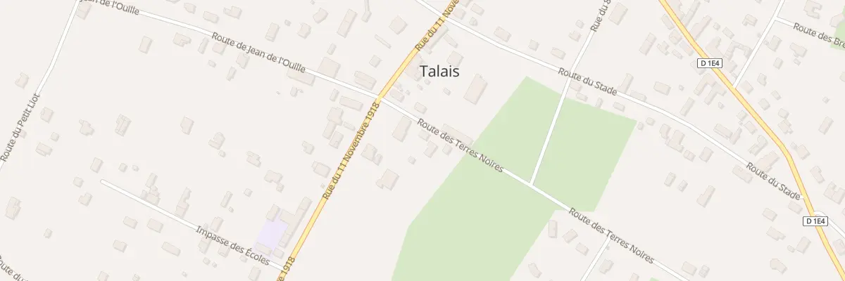 Plan du 31 Rte des Terres Noires à Talais