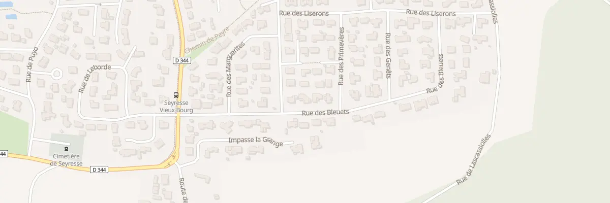 Plan du 7 Rue des Bleuets à Seyresse