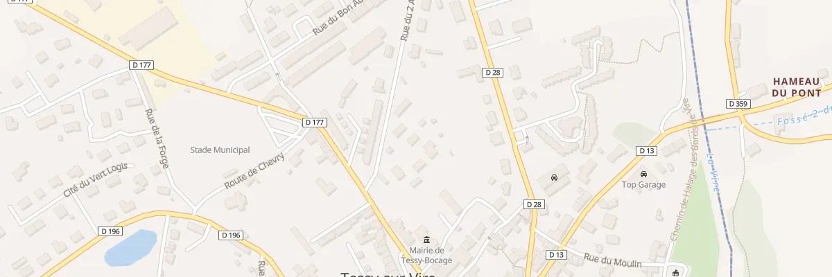 Plan du 10 Rue du 2 Août à Tessy-Bocage