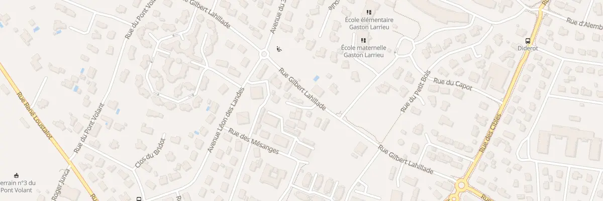 Plan du 931 Rue Gilbert Lahillade à Saint-Paul-lès-Dax