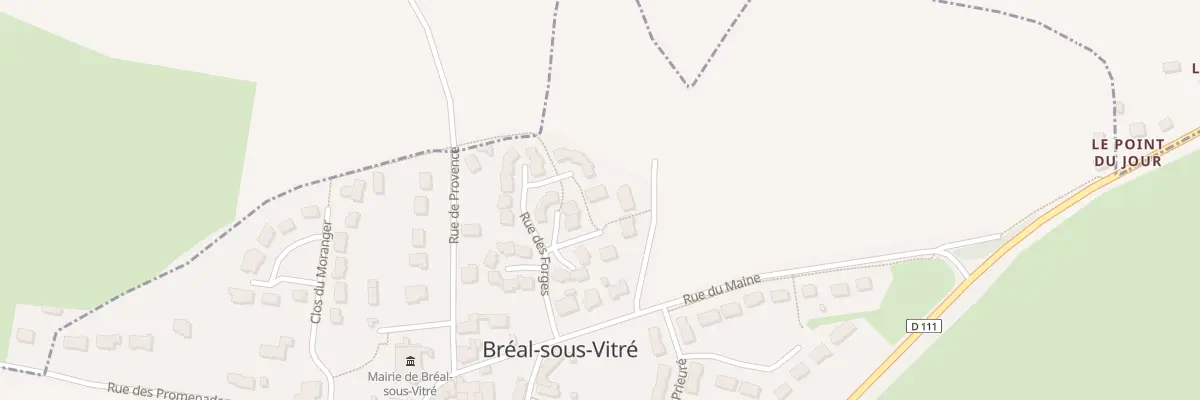 Plan du 24 Rue des Forges à Bréal-sous-Vitré