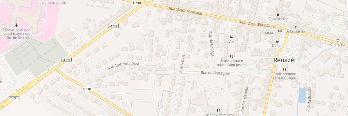 Plan du 20 Rue Neuve à Renazé