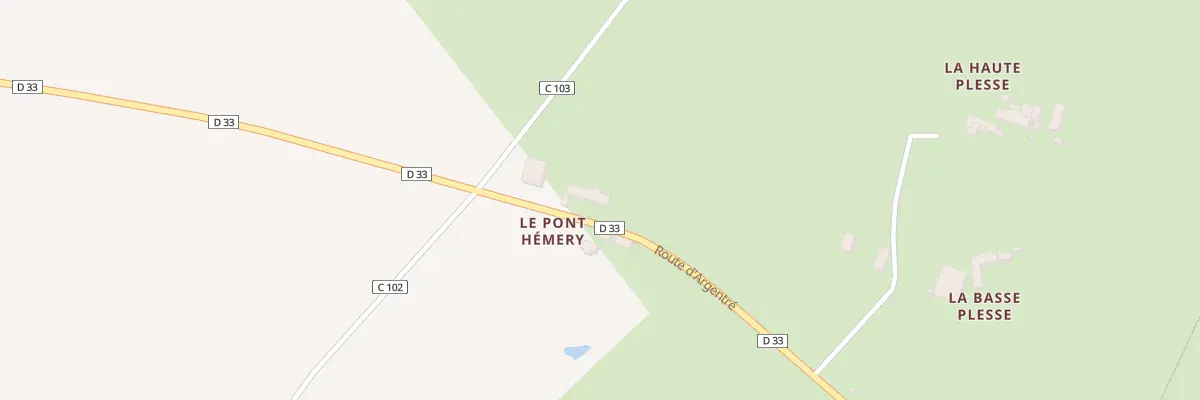 Plan du 1 Le Pont Hemery au Pertre