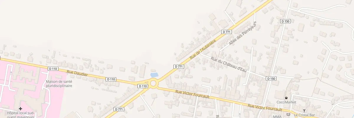 Plan du 1 Rue de l’Aubinière à Renazé