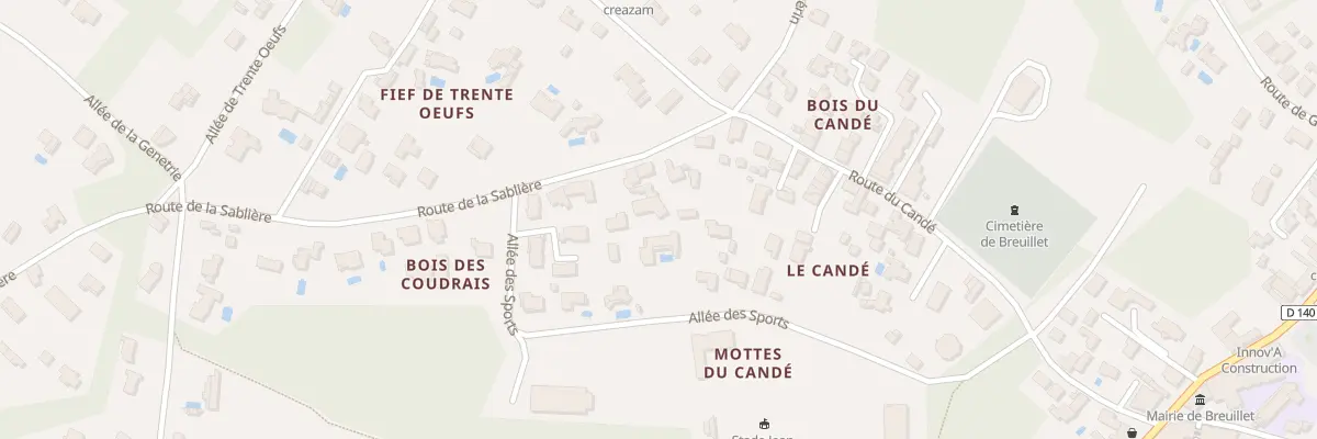 Plan du 5B Rte de la Sablière à Breuillet