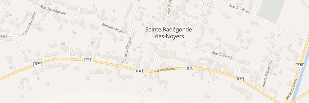 Plan du 28 Rue de l’église à Sainte-Radégonde-des-Noyers