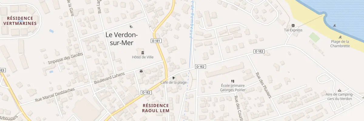 Plan du 5 Av de la Plage au Verdon-sur-Mer