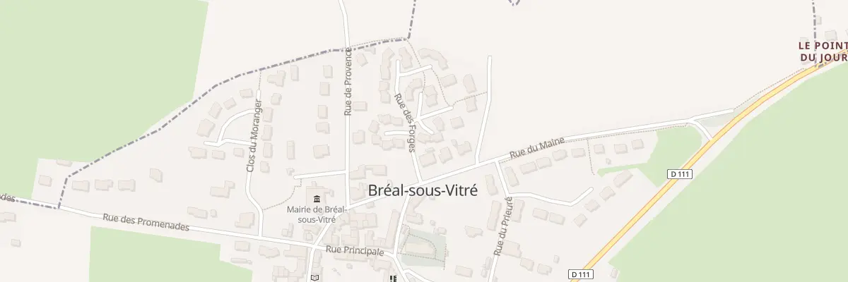 Plan du 9 Rue des Forges à Bréal-sous-Vitré