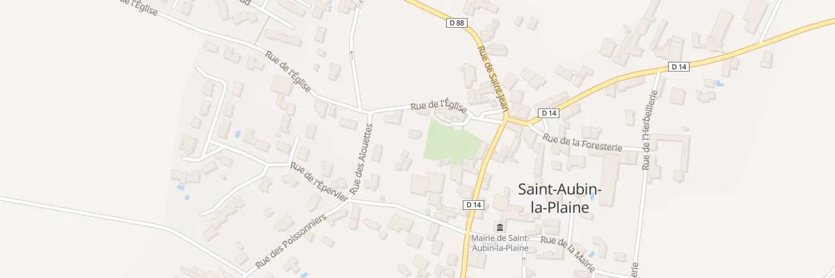 Plan du 9 Rue de l’église à Saint-Aubin-la-Plaine