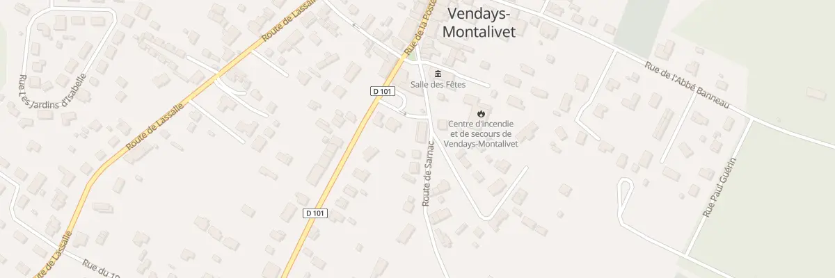 Plan du 2 Rte de Sarnac à Vendays-Montalivet