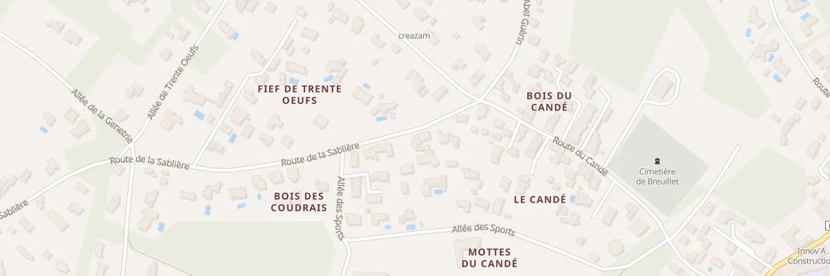 Plan du 9 Rte de la Sablière à Breuillet