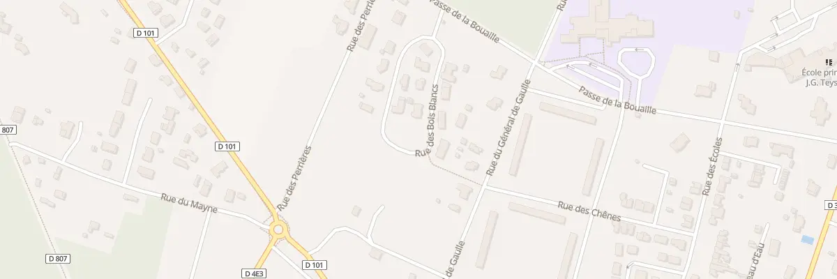 Plan du 10 Rue des Bois Blancs à Hourtin