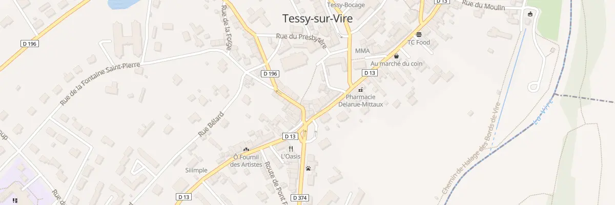 Plan du 3B Rue de la Fontaine St Pierre à Tessy-Bocage
