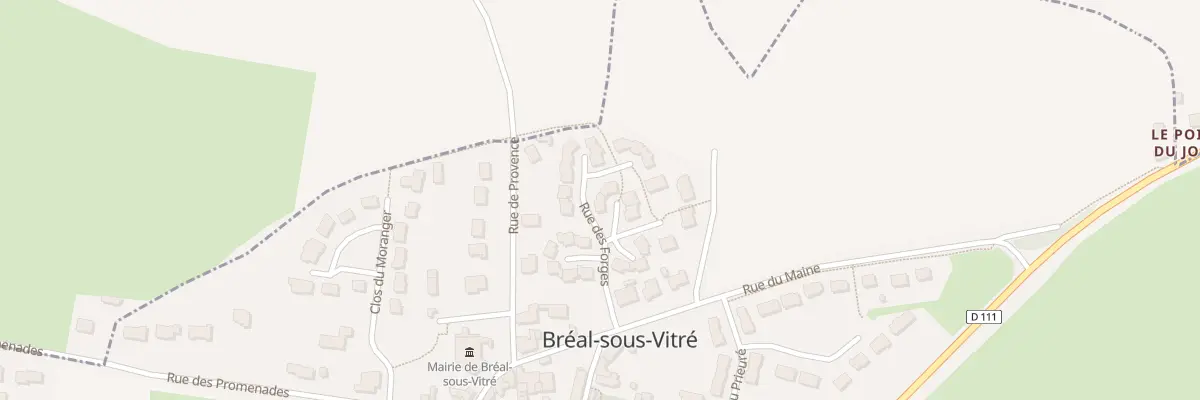 Plan du 12 Rue des Forges à Bréal-sous-Vitré