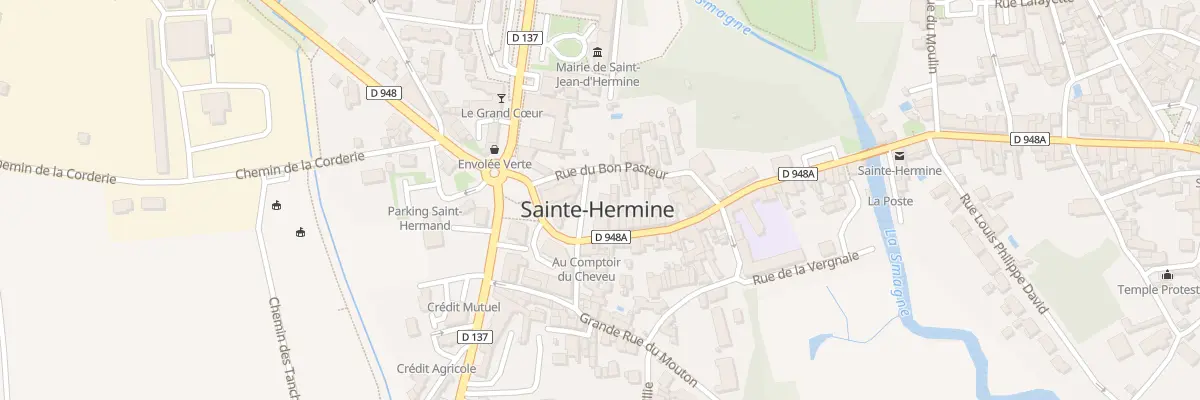 Plan du 6 Rue Georges Clemenceau à Saint-Jean-d’Hermine