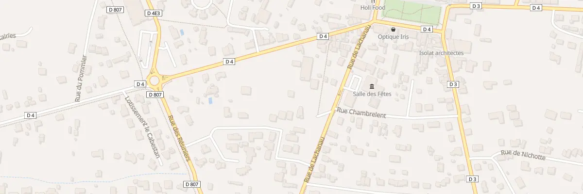 Plan du 9002 Rue de Lachanau à Hourtin