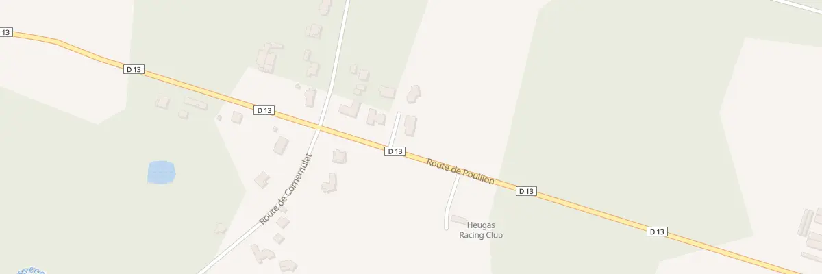 Plan du 3275D Rte de Pouillon à Heugas
