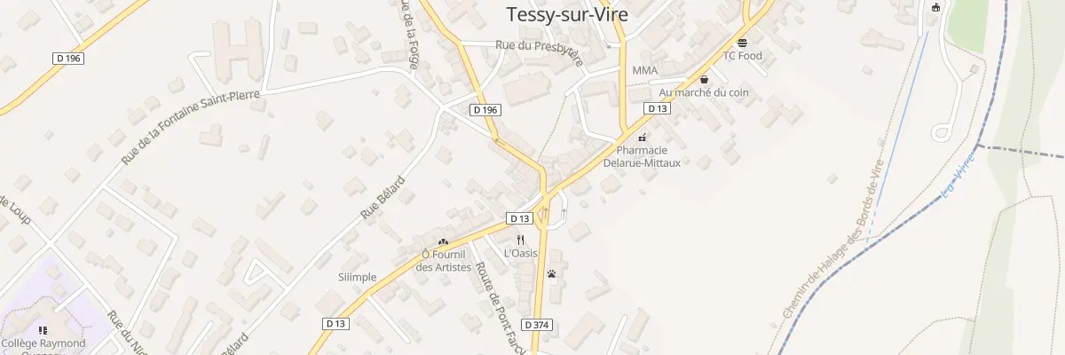 Plan du 2 Rue de la Fontaine St Pierre à Tessy-Bocage