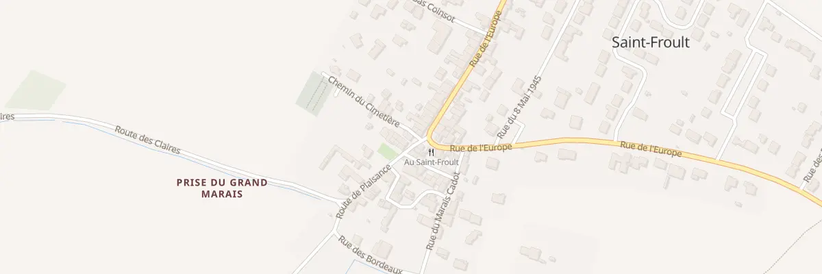 Plan du 2 Rte de Plaisance à Saint-Froult