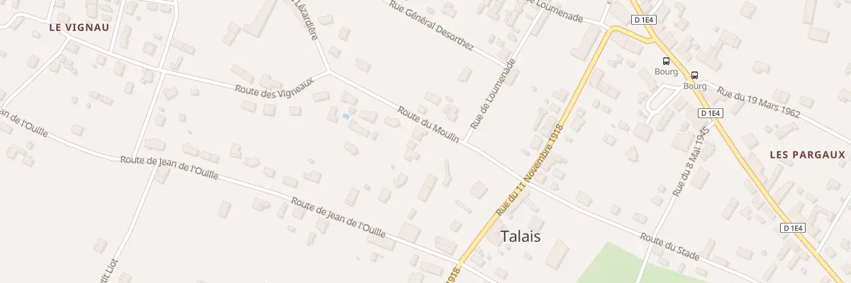 Plan du 5 Rte du Moulin à Talais