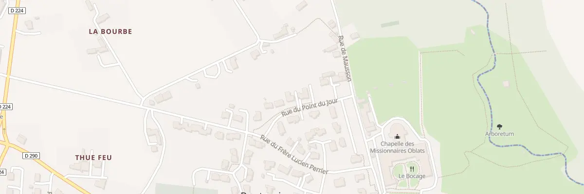 Plan du 6 Rue du Point du Jour à Pontmain