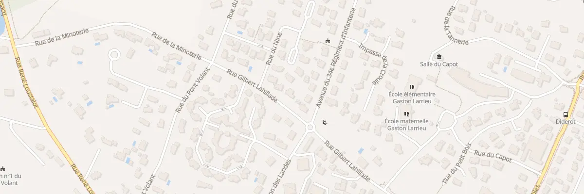 Plan du 1098 Rue Gilbert Lahillade à Saint-Paul-lès-Dax