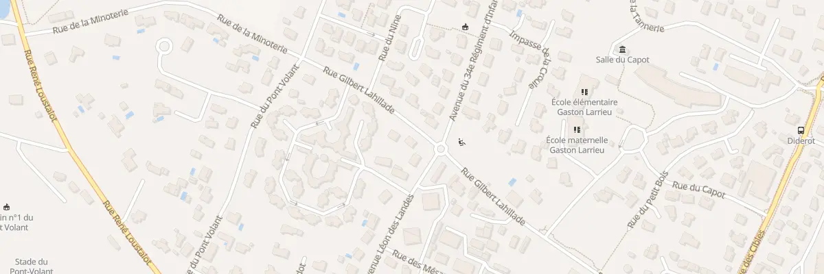 Plan du 1091 Rue Gilbert Lahillade à Saint-Paul-lès-Dax