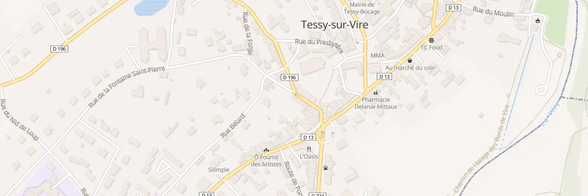 Plan du 6 Rue de la Fontaine St Pierre à Tessy-Bocage