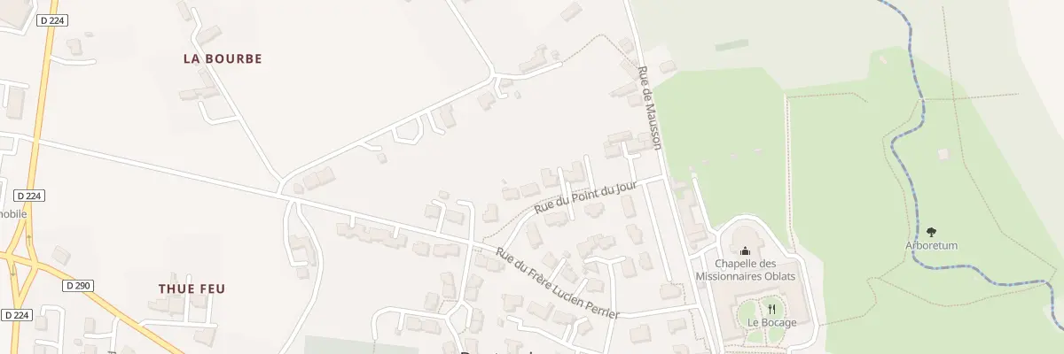 Plan du 8 Rue du Point du Jour à Pontmain