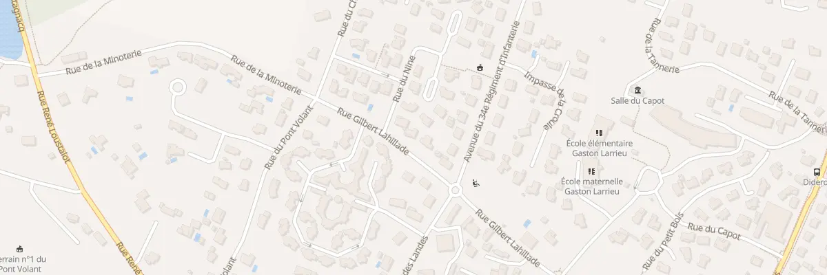 Plan du 1108 Rue Gilbert Lahillade à Saint-Paul-lès-Dax