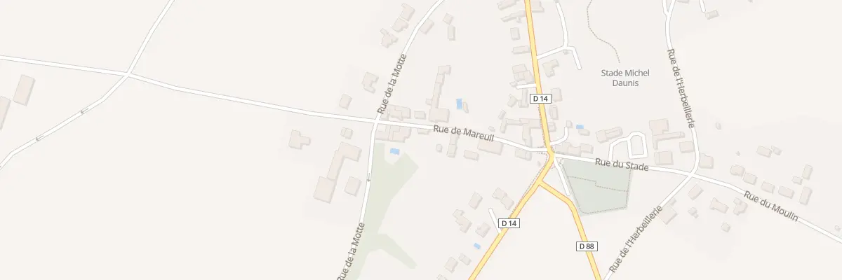 Plan du 13 Rue de mareuil à Saint-Aubin-la-Plaine