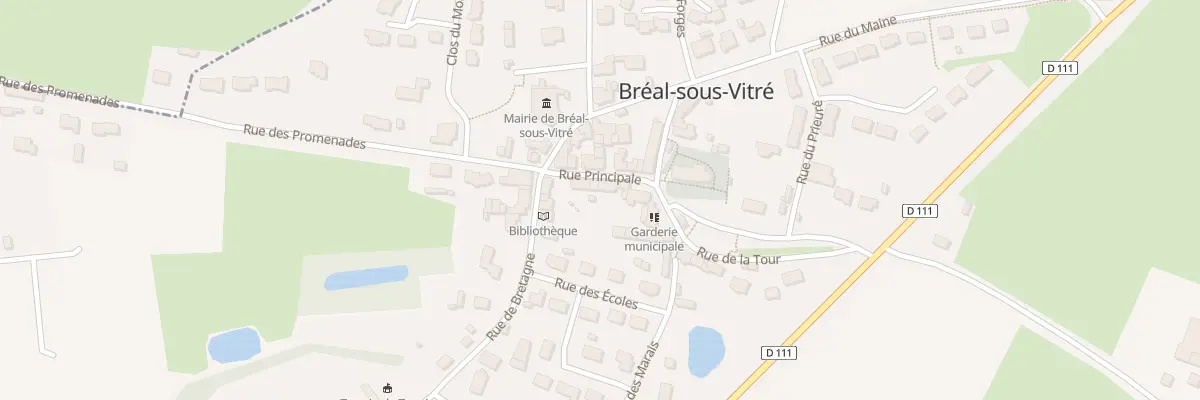 Plan du 8 Rue Principale à Bréal-sous-Vitré