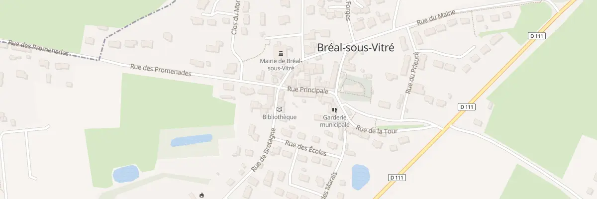 Plan du 6 Rue Principale à Bréal-sous-Vitré