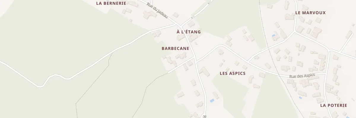 Plan du 2 Sen de Barbecane à Chaillevette
