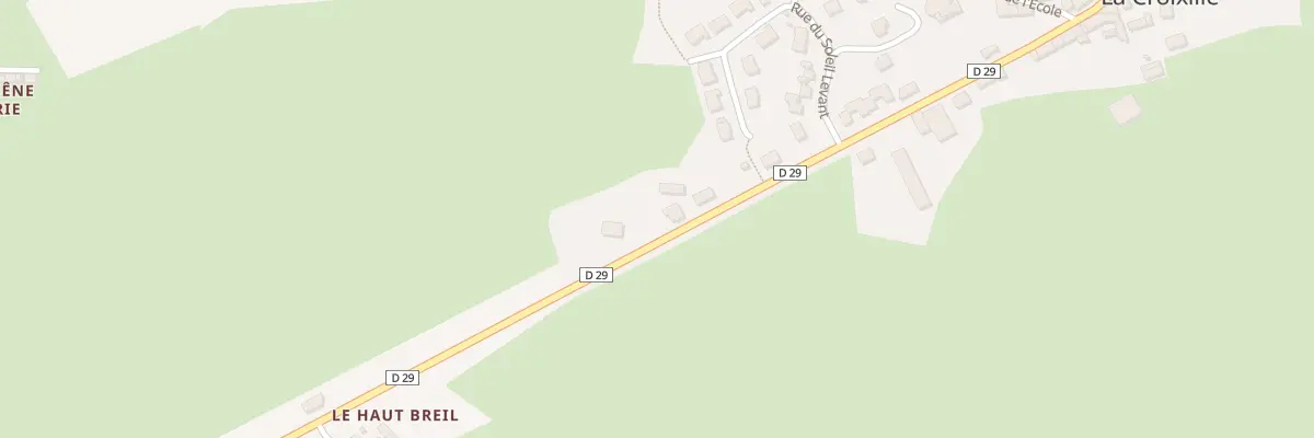 Plan du 8 Beausoleil à La Croixille