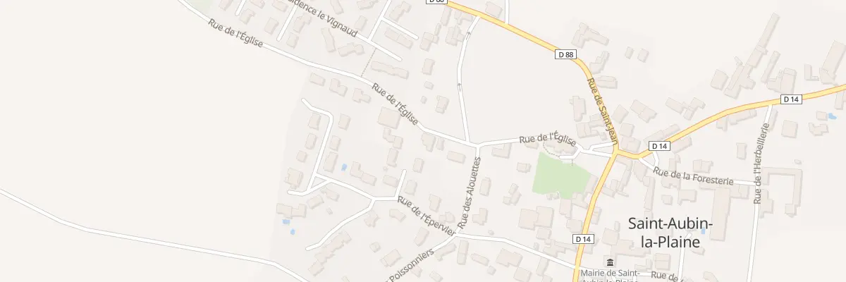 Plan du 17 Rue de l’église à Saint-Aubin-la-Plaine