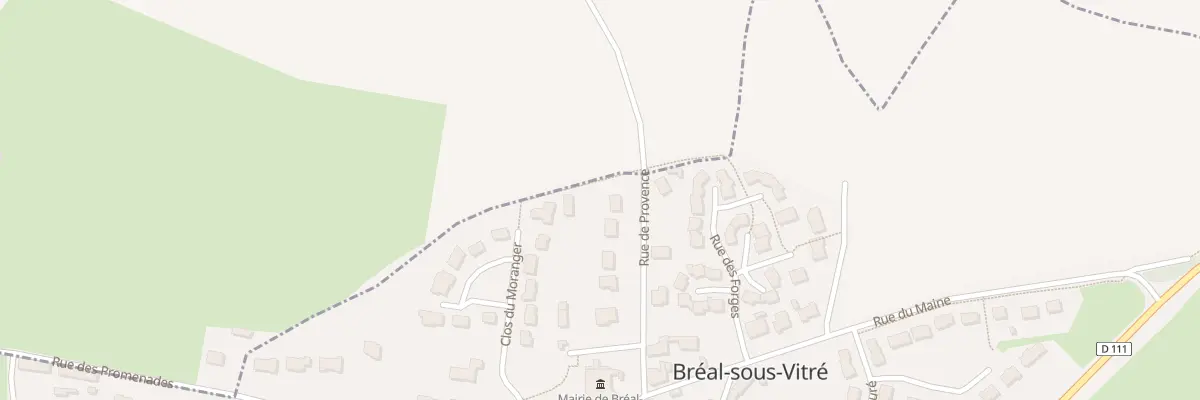 Plan du 11 Rue de Provence à Bréal-sous-Vitré