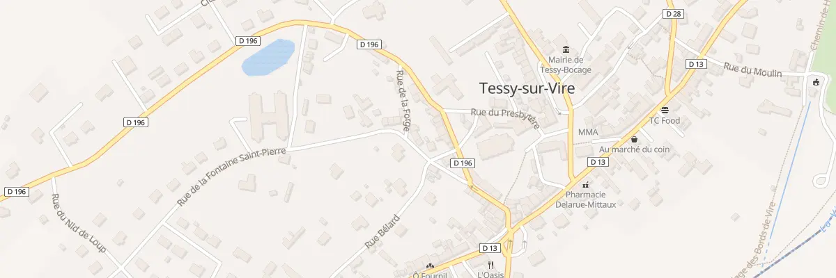 Plan du 27 Rue de la Fontaine St Pierre à Tessy-Bocage