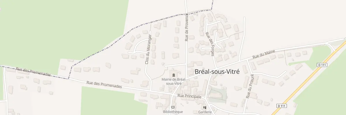 Plan du 3 Rue de Provence à Bréal-sous-Vitré