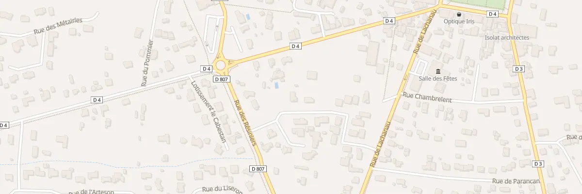 Plan du 8 Rue des Narcisses à Hourtin