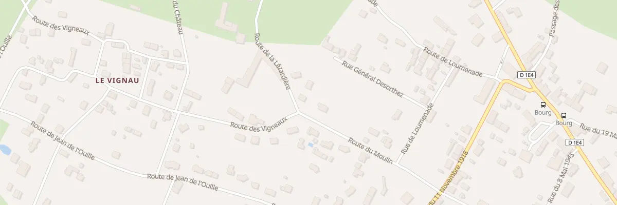 Plan du 16B Rte du Moulin à Talais