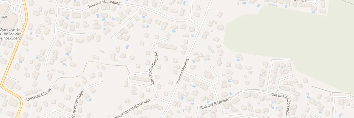 Plan du 687 Rue du Mouliès à Parentis-en-Born