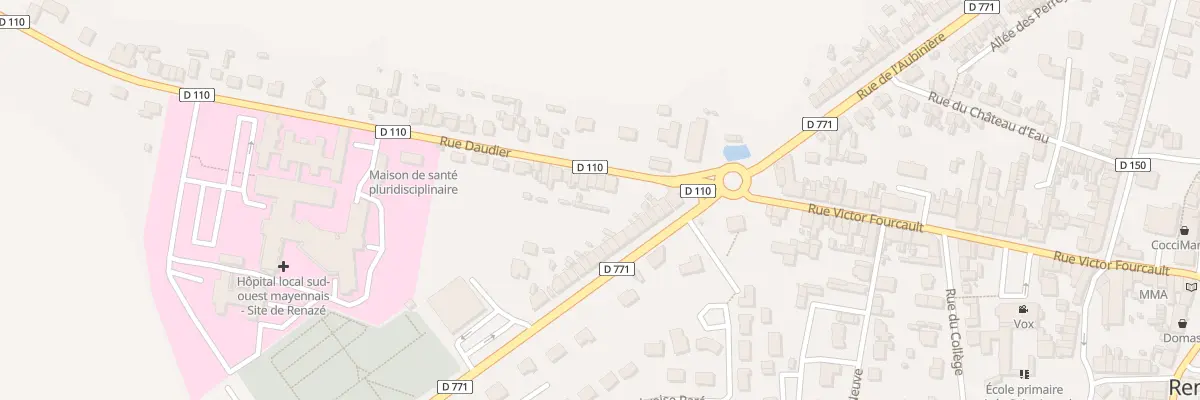 Plan du 4 Rue Daudier à Renazé