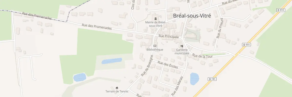 Plan du 8 Rue de Bretagne à Bréal-sous-Vitré
