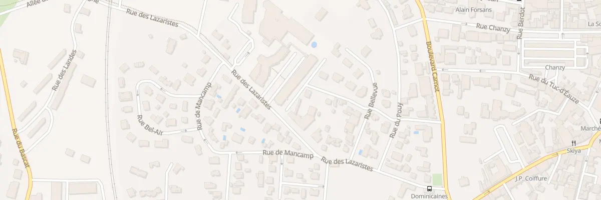 Plan du 22 Rue des Lazaristes à Dax