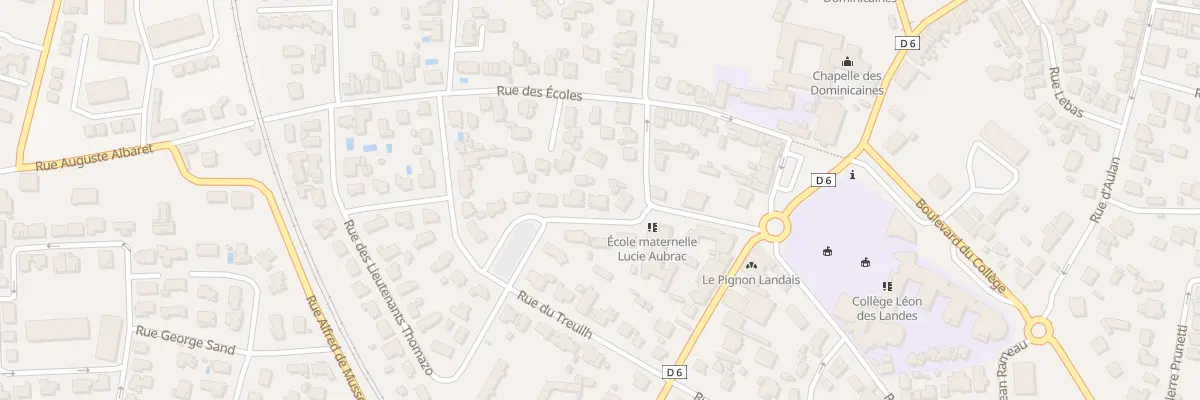 Plan du 4 Rue des Fleurs à Dax