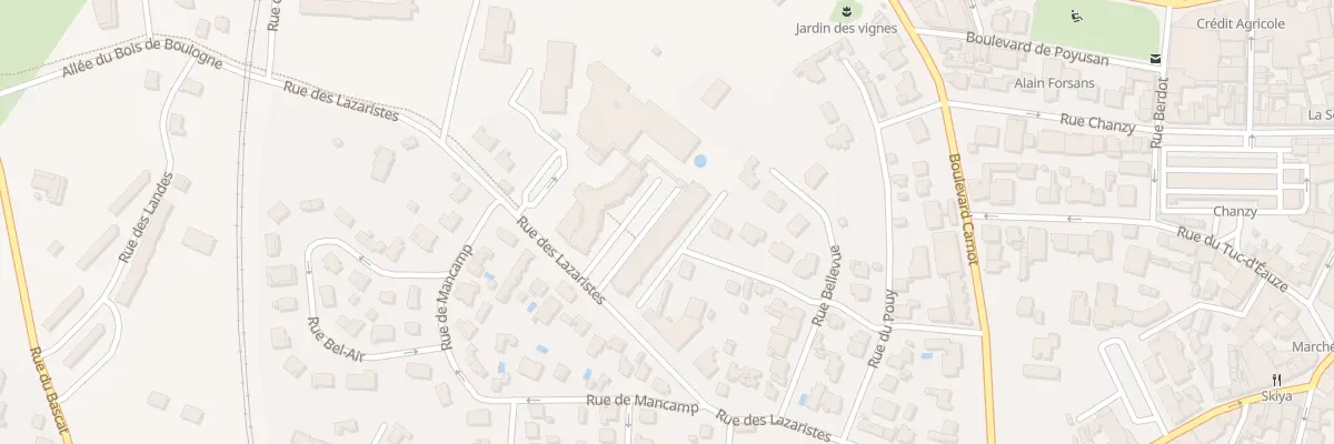 Plan du 26 Rue des Lazaristes à Dax