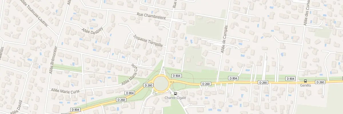 Plan du 97T Rue Chante Cigale à Gujan-Mestras