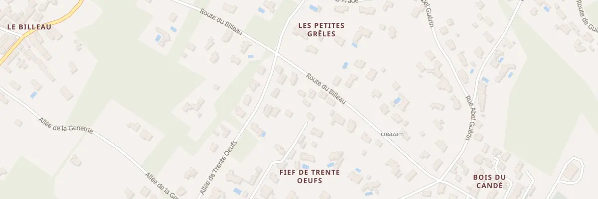 Plan du 25A Rte du Billeau à Breuillet